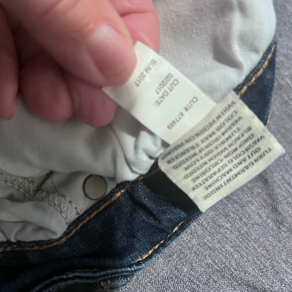 Denim Shorts with Lace Trim - Picture 7 of 7